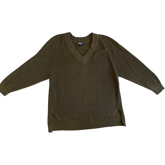 Express Chunky Knit Sweater Womens Small Relaxed Oversized Casual Cozy Office - Picture 1 of 10